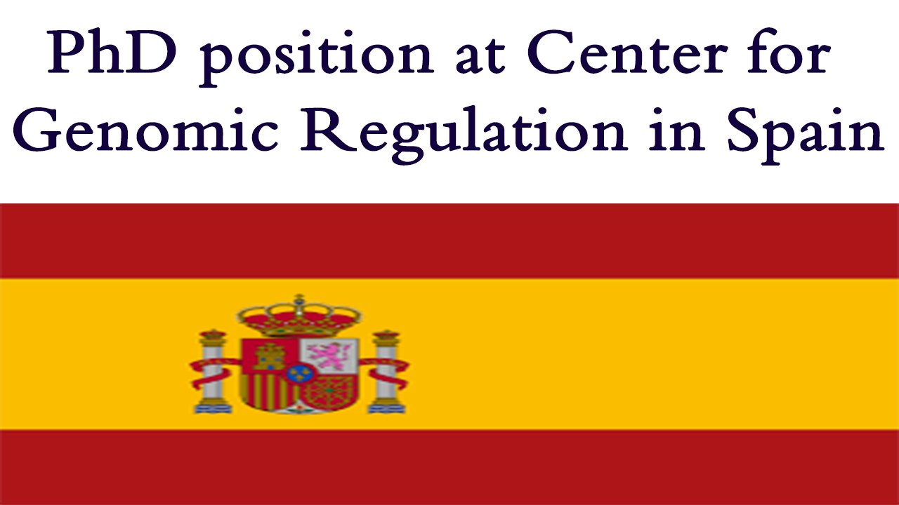 PhD position at Center for Genomic Regulation in Spain